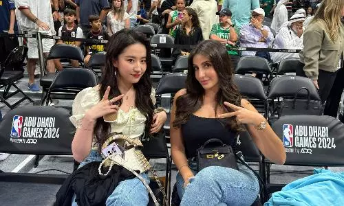 ग्लैमर मीट्स स्पोर्ट्स: ग्लोबल सेंसेशन नोरा फतेही, हॉलीवुड स्टार्स लियू यीफेई और लुसिएन लैविस्काउंट के साथ एनबीए प्री-सीजन में पहुंची!